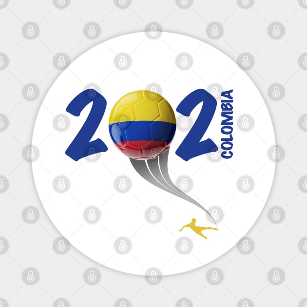 Colombia Copa America Soccer 2021 Magnet by DesignOfNations